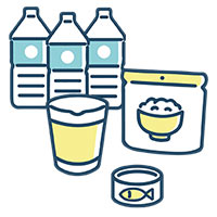 3日分の備蓄のアイコン