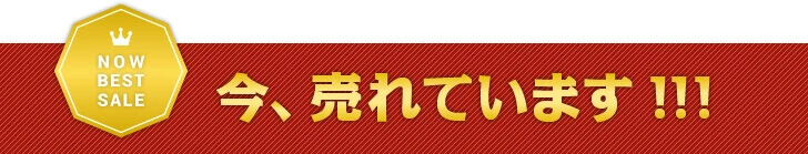 今、売れています!