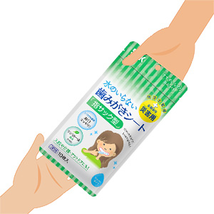 水のいらない歯みがきシート 配布しやすい10枚入