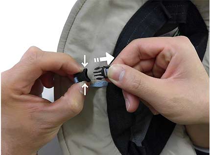 おでかけヘッドガード　KM-1000T　取り付け方法