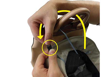 おでかけヘッドガード　KM-1000T　取り付け方法