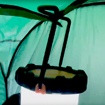 マルチdeテント　ランタン取り付け