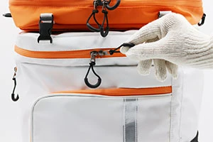 ワンソート　手袋をしていても開けやすいファスナー