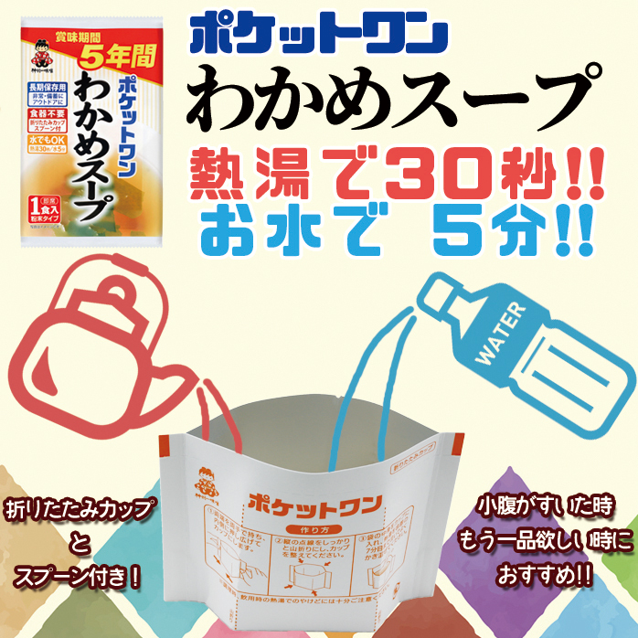 ポケットワン わかめスープメイン