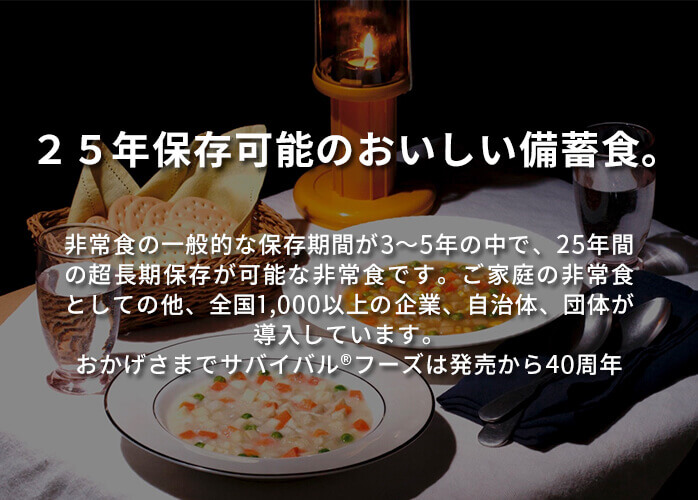 25年長期保存】サバイバルフーズ ファミリーセット（カレー＆シチュー